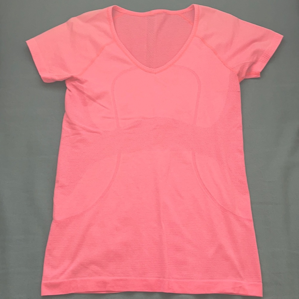 Lulu Lemon Pink Swiftly Tech shirt-sleeve Top